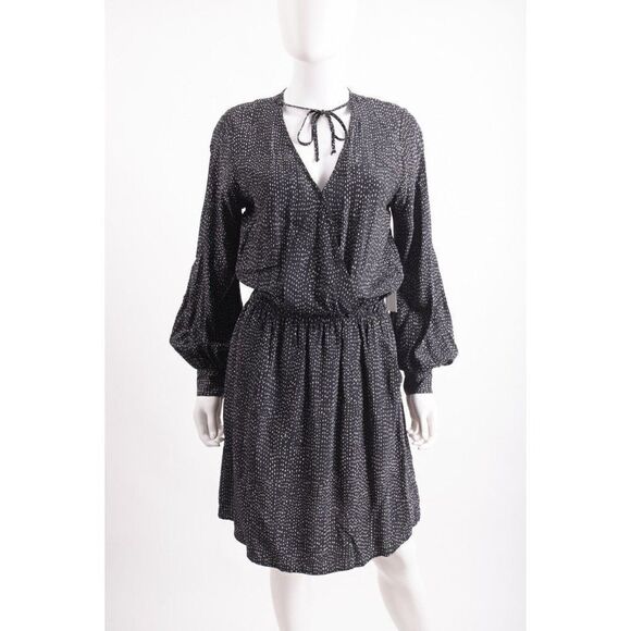 Fifteen Twenty Womans Wrap Front Dress Size XS Black White Printed NWT - Picture 1 of 6